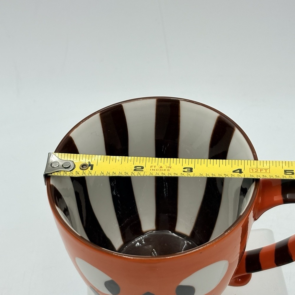 Coffee Mug Starbucks Orange Halloween Monster Jack o Lantern 2007 18 oz (f1) - Picture 9 of 9